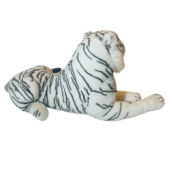 Kelly Toy Large Blue Eyes White Tiger Plush Stuffed Toy Animal Kelly Large Cat - Picture 3 of 11
